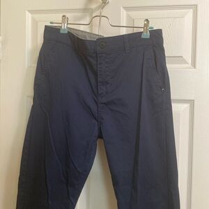 Boys Quiksilver straight fit navy blue pants, EUC